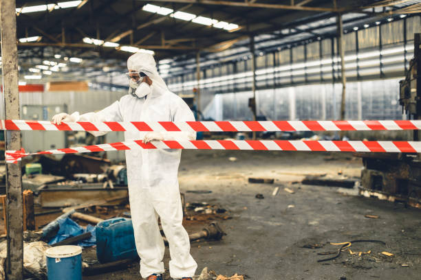 Professional Biohazard Cleanup technician working in Twinsburg, OH